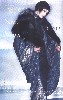 Silverfox fur collared kimono by Galliano (72 kB)
